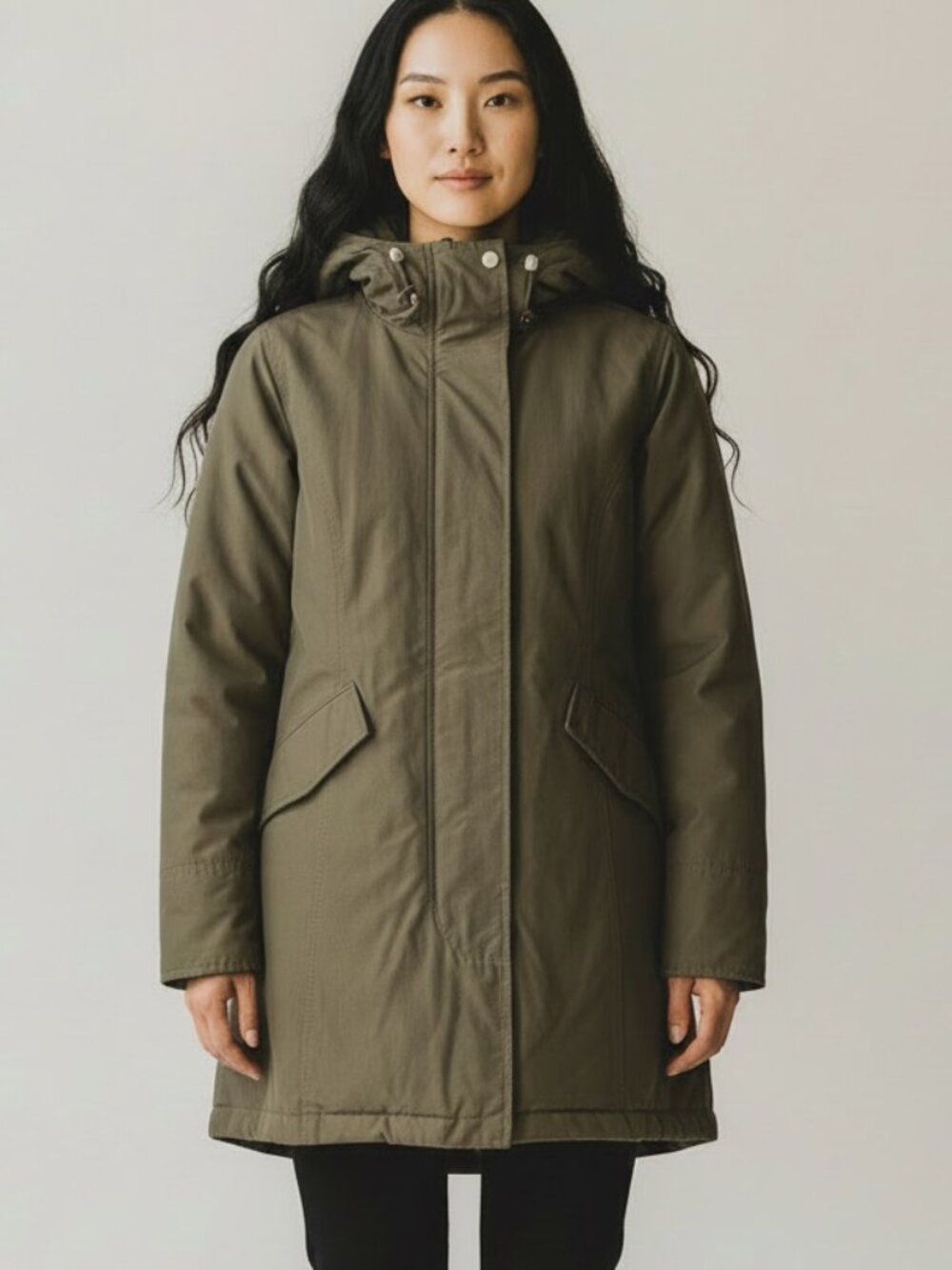 Woolrich John Rich & Bros Luxury Arctic Down Parka Coat Khaki Green M